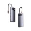 USB-C хаб - Baseus Metal 5в1 3USB/HDMI/USB-C - серый