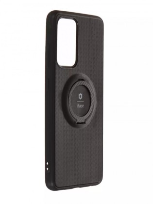 Чехол-накладка для Samsung Galaxy S21 Ultra силикон iface с держателем чёрный