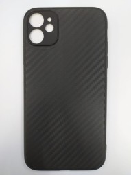 Накладка для i-Phone 11 силикон карбон