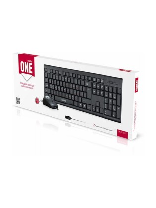 Проводной комплект клавиатура+мышь Smartbuy ONE 227367, (SBC-227367-K) черный