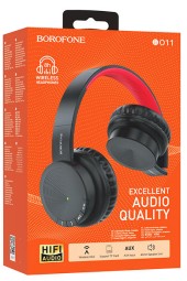 Стереонаушники Bluetooth Полноразмерные Borofone BO11 Maily BT5.0/250mAh/7ч чёрные