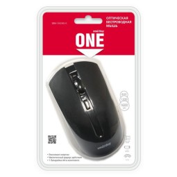 Мышь беспроводная Smartbuy ONE 342AG USB/DPI 800-1200-1600/4 кнопки/1AA черная (SBM-342AG-K)