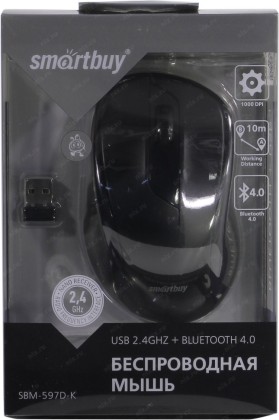 Мышь беспроводная Smartbuy 597 черная SBM-597D-K