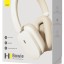 Наушники Bluetooth полноразмерные Baseus H1 Bowie BT5.2/400mAh/40ч NGTW230002 белые