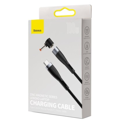 Кабель-переходник Baseus Zink Magnetic Lenovo Type-C на DC 100W 2м (CATXC-T01) черный