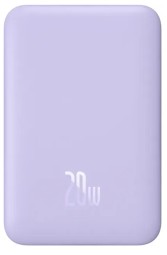 Powerbank с беспроводной зарядкой Baseus Magnetic Wireless 10000mAh 20W (PPCX070005) сиреневый