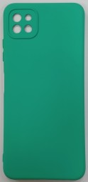 Накладка для Samsung Galaxy A22S силикон матовый зелёный