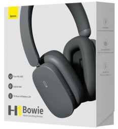 Наушники Bluetooth полноразмерные Baseus H1 Bowie BT5.2/400mAh/40ч NGTW230013 черные