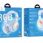 Стереонаушники Bluetooth полноразмерные Hoco W48 RGB синие