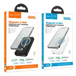 Powerbank с беспроводной зарядкой Hoco J79 10000mAh 3A 22.5W/20W 1USB/USB-C черный