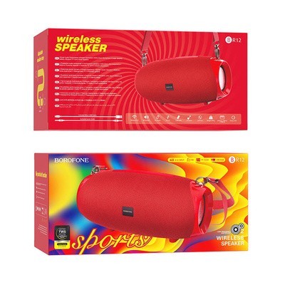 Bluetooth колонка Borofone BR12 Amplio sports TWS V5.0 красная