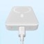 Повербанк с беспроводной зарядкой Magsafe Baseus Magnetic Mini Air Slim 10000мА/ч 20вт белый