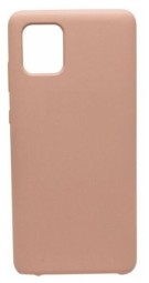 Накладка для Samsung Galaxy A51 Silicone cover без логотипа пудро