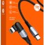 Usb Кабель-зарядка Type-C на Lightning Hoco U100 Orbit 5A 100W 1.5м угловой черный