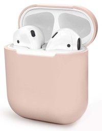 Силиконовый чехол для AirPods пудро