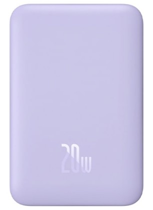 Powerbank с беспроводной зарядкой Baseus Magnetic Wireless 10000mAh 20W (PPCX110105) фиолетовый