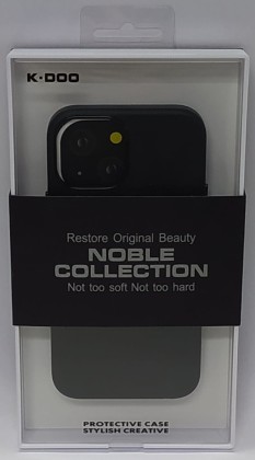 Накладка для i-Phone 13 Mini K-Doo Noble кожаная черная