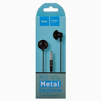 Наушники с микрофоном Hoco M18 Goss metal 1.2м черные