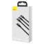 TYPE-C Кабель-зарядка Baseus Rapid Series 3-in-1 Type-C to C+L+C PD 20W 1.5m CAMLT-SC01 чёрный