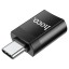 OTG Type-C Hoco Type-C (выход) на USB3.0 (вход) черный