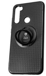 Чехол-накладка для Xiaomi Mi Note 8T силикон iface с держателем чёрный