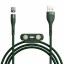 Магнитный кабель для зарядки Baseus Magnetic 3-в-1 1м 3A зелёный