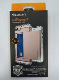 Чехол Spigen для i-Phone 7 Crystal Wallet розовое золото (042CS20982)