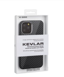 Накладка для i-Phone 15 Pro K-Doo Mag Kevlar карбон черная
