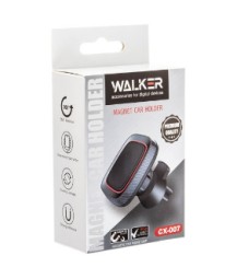 Держатель в автомобиль в воздуховод магнитный Walker CX-007 черный