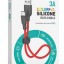 Usb Кабель-зарядка Type-C Hoco X21 Plus Silicone 3A 25см мягкий силиконовый красный