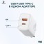 Сетевое зарядное устройство Baseus 1USB/1C Fast charge 20вт белое