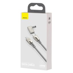 Кабель-переходник Baseus One-for-two Type-C на Type-C+DC 100W 2м (CA1T2-A0G) серый
