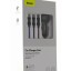 Автомобильное заряд. устр. Baseus Digital Display 2USB 2.4A с каб. 3в1 TZCCBX-0G серое
