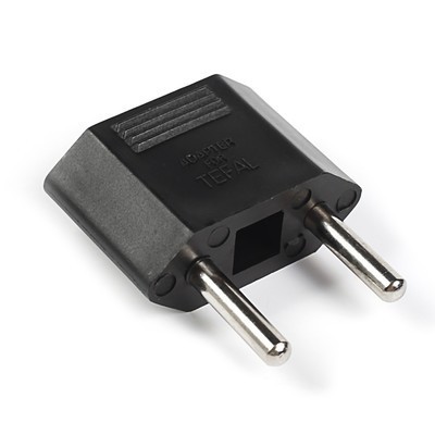 Переходник 2 pin плоский на 2 круглый черный