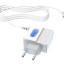 Сетевое зар. устр. Hoco C75 с шнуром Type-C 2USB, 2.4A белое