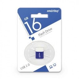 USB флеш накопитель Smartbuy 16GB Lara Blue (SB16GBLARA-B)