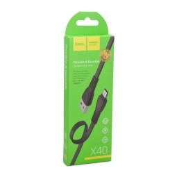 Usb Кабель-зарядка Micro Hoco X40 1м чёрный