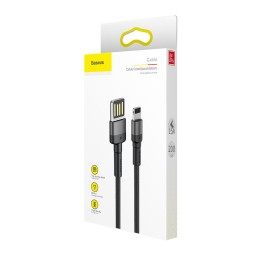 Usb Кабель-зарядка Lightning Baseus Cafule 1.5A 2м (CALKLF-HG1) черный