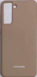 Накладка для Samsung Galaxy S21/S30 Silicone cover пудро