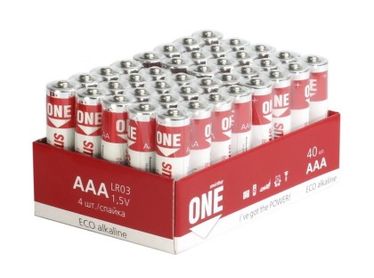 Батарейка алкалиновая Smartbuy ONE LR03/40 bulk (40/960) SOBA-3A40S-Eco