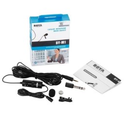 Микрофон BOYA BY-M1 петличка/LR44/6м/3.5мм черный