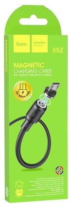 Usb Кабель-зарядка Micro Магнитный Hoco X52 1м черный