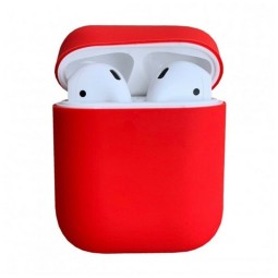 Силиконовый чехол для AirPods красный