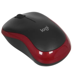 Мышь беспроводная Logitech M185 оптическая 1000DPI красная