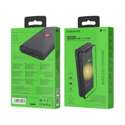 Powerbank с беспроводной зарядкой Borofone BT31 10000mAh 2USB черный