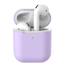 Силиконовый чехол для AirPods сиреневый