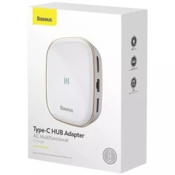 USB хаб Baseus AC Multifunctional 2USB/1C/HD 4K/SD/TF/RJ45 CAHUB-AC02 белый