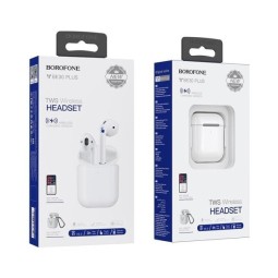 Беспроводные наушники TWS Borofone BE30 Plus BT5.0/35mAh/3.5ч белые