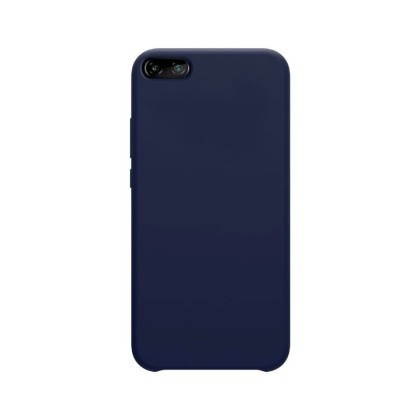 Накладка для Huawei Y5 Prime 2018 / CW 7 Silicone cover темно-синяя
