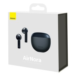 Мобильная Bluetooth-гарнитура Baseus AirNora BT5.0/35mAh (450mAh)/4ч (NGW2-01) черная